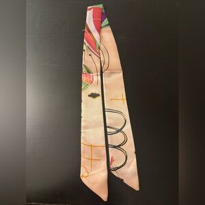 Silk Scarf with Abstract Design